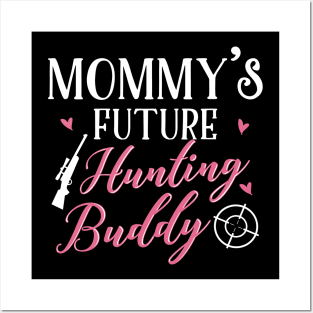 Hunting Mom and Baby Matching T-shirts Gift Posters and Art